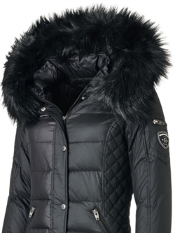 Rockanblue Pels - Fur Trim - Raccoon - Black